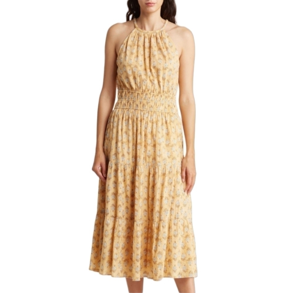NWT Paisley Print Halter Maxi Dress